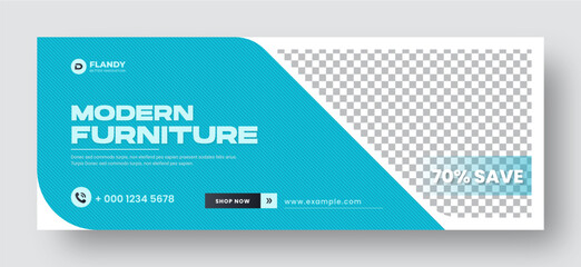 minimalist furniture sale banner or social media post template. furniture sale banner template. soci