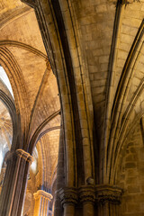 Wall Mural - Detail of interior of Barcelona Cathedral