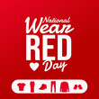 © Forde - National wear red day vector illustration