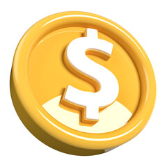 3d icon dollar symbol