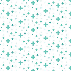 medical and healthcare seamless pattern used for wallpaper background. medical cross shape medicine 