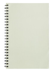 Wall Mural - blank spiral notebook isolated with clipping path for mockup