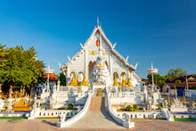 Lampang, Thailand. Wat Chiang Rai Temple On A Sunny Day