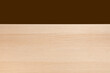 © Phatchara - Blank Brown and wooden desk background.  Wooden surface. Light and Shadow wallpaper. Space for text. Backdrop.Studio photography. Copy space. Minimalist wallpaper.Table backdrop.Scandinavia. Timber.