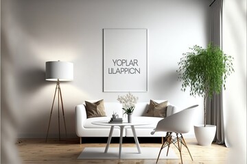 Wall Mural - Modern luxury living and dining room design apartment. Generative ai
