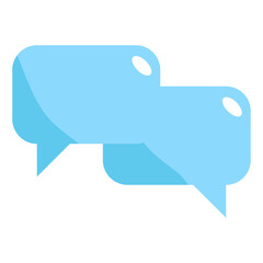 Canvas Print - speech bubble flat icon