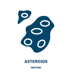 Wall Mural - asteroids vector icon from nature collection. asteroid filled flat symbol for mobile concept and web