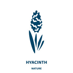 Wall Mural - hyacinth vector icon from nature collection. plant filled flat symbol for mobile concept and web des