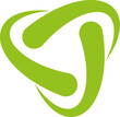 Recycling Pfeile, Tropfen, Recycling und Umwelt Logo	
