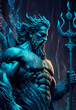 Poseidon Greek god statue