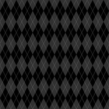Geometric Abstract Pattern. Diamond Square Shape Gingham Checkered Plaid Scott Pattern Background. Seamless Argyle Plaid Pattern With Black Dash Line. Sweater Texture. Knit Texture.