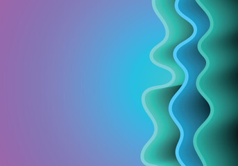 abstract gradient colorful background vector template with fluid shapes
