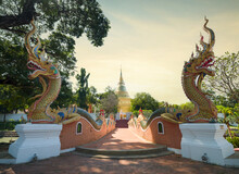 Wat Kaew Don Tao Suchadaram Temple. It Is The Principal Buddhist Temple In Lampang. Thailand