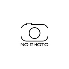 Sticker - No photo available icon. Picture coming soon icon isolated on white background