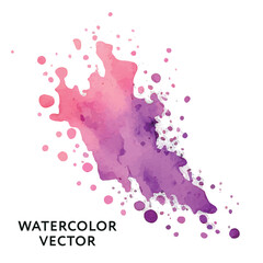 Wall Mural - Abstract hand drawn watercolor background. Vector illustration. Grunge texture for cards and flyers design.