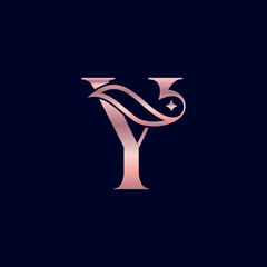 cosmetic beauty logo brand letter Y