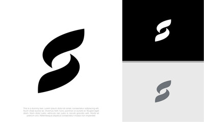 Poster - 	
Initials S logo design. Initial Letter Logo. Innovative high tech logo template.