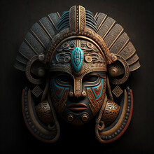 An Old Mayan Or Inca Mask