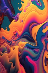 Wall Mural - 4K resolution or higher, irate gradients gradualy growing. Generative AI Technology