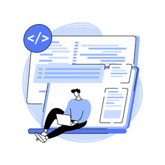 Software development tools isolated cartoon vector illustrations.