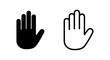 © OLIVEIA - Hand icon vector illustration. hand sign and symbol. hand gesture
