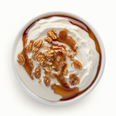 Wall Mural - Greek Yogurt with Maple Syrup and Nuts