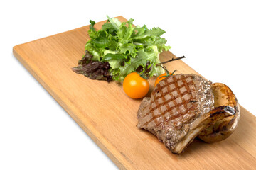 Wall Mural - Grilled steaks and vegetables