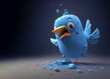 The blue twitter bird is falling apart. Generative AI