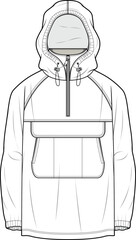 Wall Mural - MEN AND BOYS WINTER WEAR HOODIE AND JACKET VECTOR