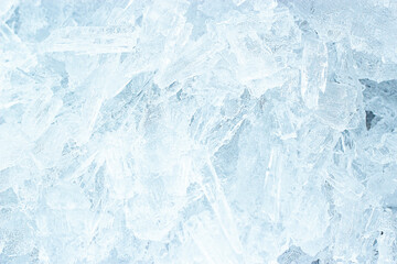 Wall Mural - ice crystals close-up. Abstract background