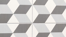 Grey Pattern Repeat Square Azulejo Patchwork Mosaic Tile Gray Wallpaper Vintage Retro Background