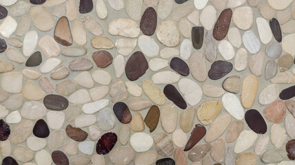 Wall Mural - mosaic tile floor pebbles tiling for background