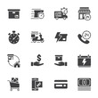 © Kittichai - Flash Sale Special Offer and Expres delivery icon set, Super market and shopping mall, Vector Solid Icon icon