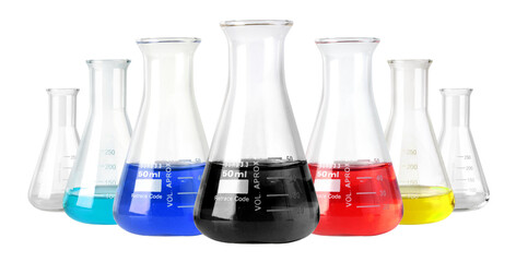 Wall Mural - flask on transparent background