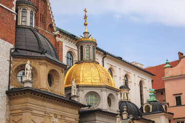 Sticker - Cathedral of Wawel Royal Castle in Krakow city, Lesser Poland Voivodeship of Poland