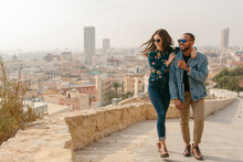 Couple In A Mediterranean City