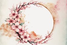 Sakura Cherry Blossom Season Japan Pink Flower Illustration Background