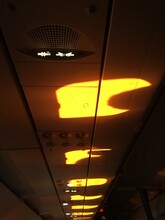 Sunset In Airplane
