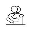 © yana - People hug each other, friends embrace - vector graphic.