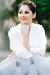 © Oleksii Syrotkin/Stocksy - Portrait bride style appearance