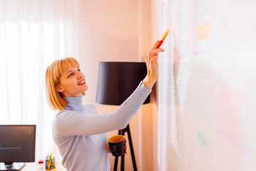 UX designer working on new app design
