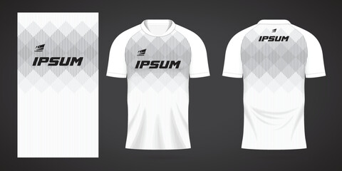 Sticker - white sports shirt jersey design template	