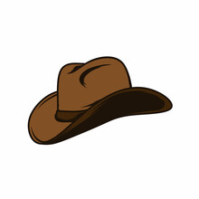Cowboy Hat Isolated On White
