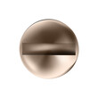 Chrome screws caps, shiny metal icon. Flathead, slotted bolt heads. Twisted in surface screw isolated. Top view macro of wide a hats metalwares. Png