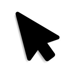 Wall Mural - the icon of the computer mouse cursor pointer on a white background. vector illustration.