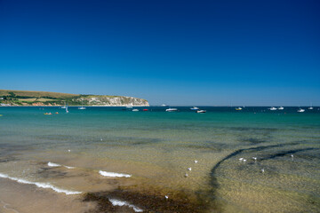 Wall Mural - The beach at Swanage in Dorset England