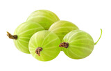 Fresh gooseberries cut out