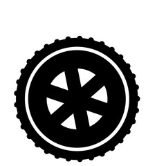 Wall Mural - Tire Icon PNG