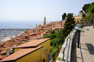 Wall Mural - Menton cityscape French Riviera, Europe