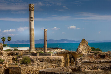 Canvas Print - Archaeological site of Carthage, Tunisia